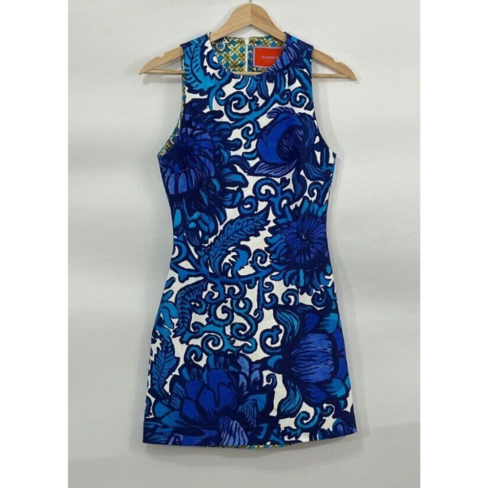 LA DoubleJ Blue and White Floral Mini Dress - Picture 7 of 10